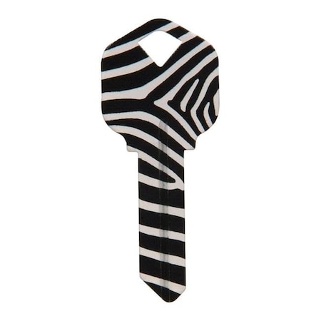 Hillman Hillman 5005182 Wackey Zebra House & Office Universal Key Blank with Single Sided - Case of 6 5005182